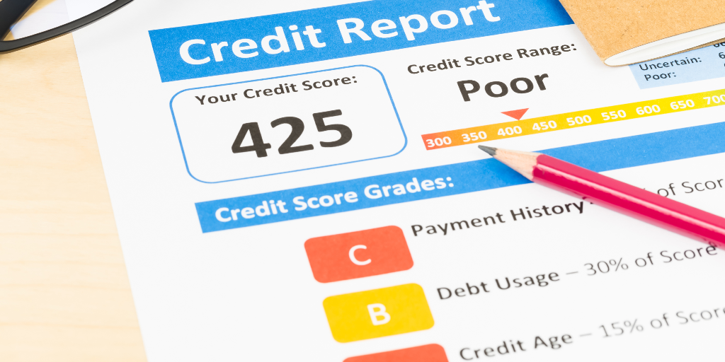Person with poor credit