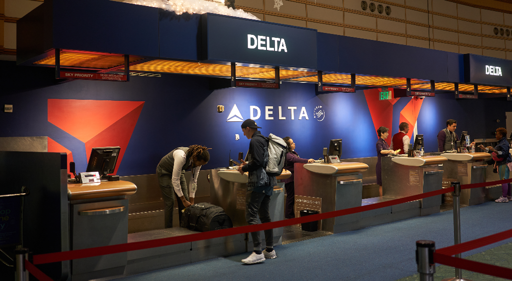delta airlines check in and baggage drop
