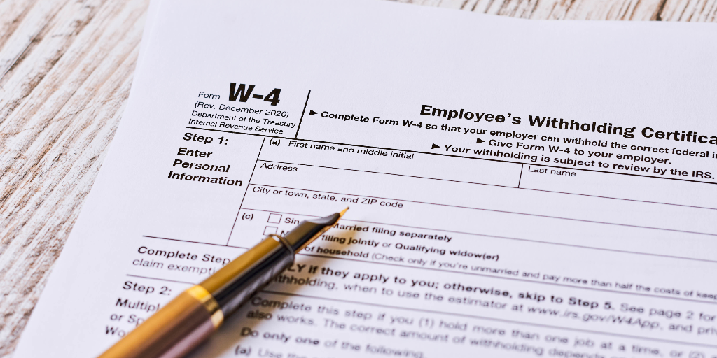 W-4 form Employee's Withholding Certificate