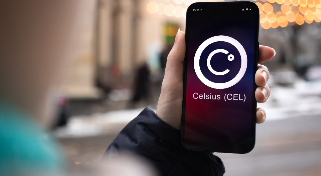 photo of celsius on phone